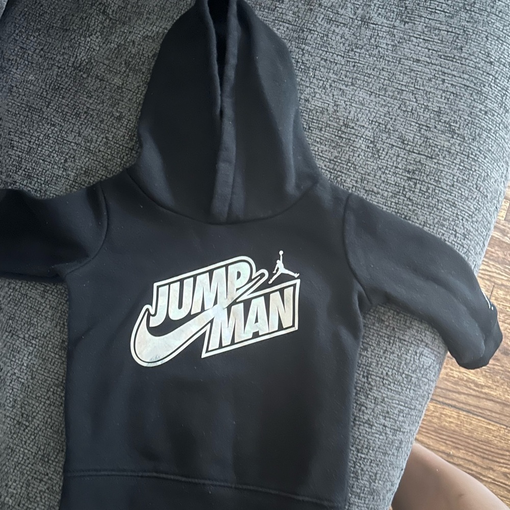 Jump Kids Black Hoodie with Logo